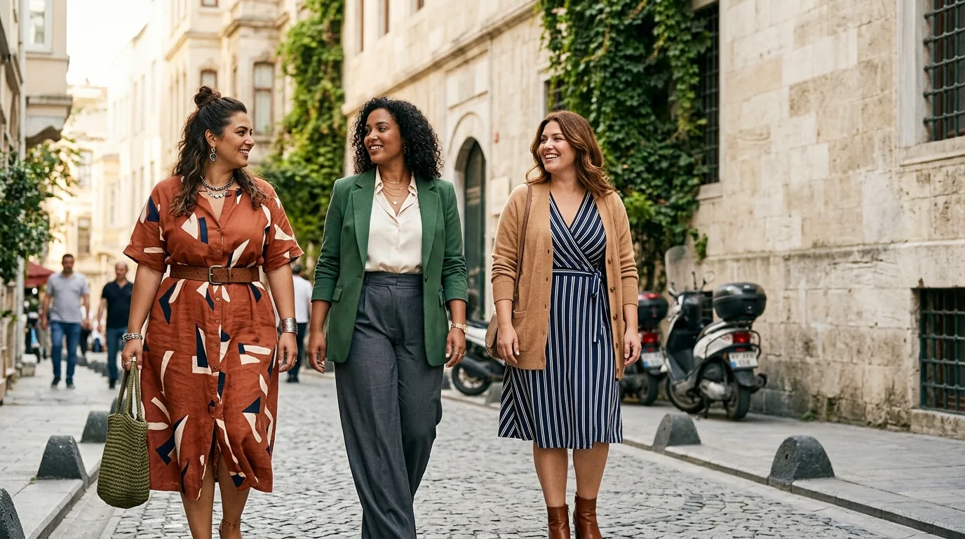 Büyük Beden: Hoş Geldiniz: Stilinizde Konforu ve Şıklığı Keşfedin için büyük beden moda editoryal görseli